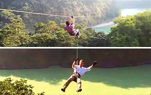 IPLINE OVER THE GANGA RIVER